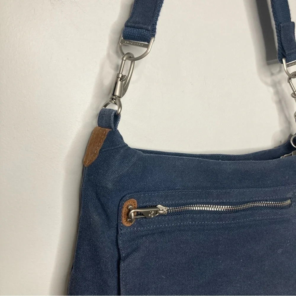 Travelon RFID anti-theft Heritage hobo‎ Bag navy blue